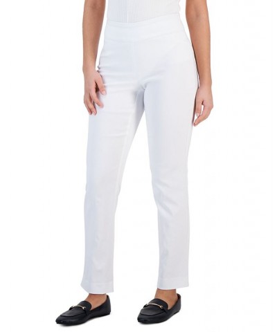 Petite Cambridge Slim-Leg Pants White $19.48 Pants