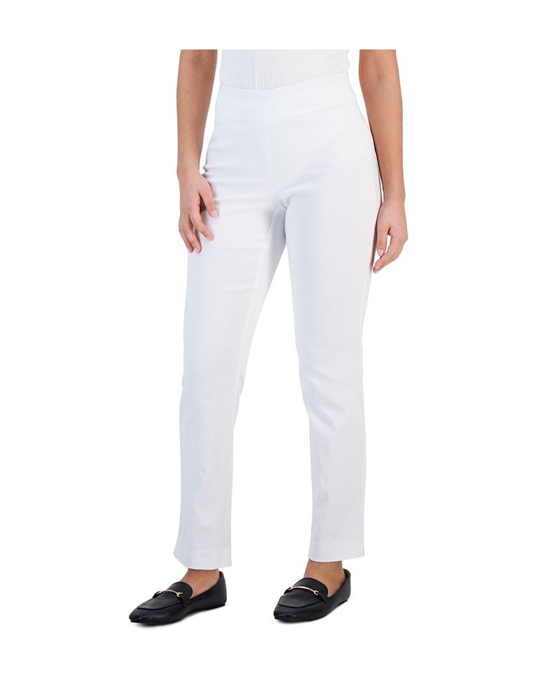 Petite Cambridge Slim-Leg Pants White $19.48 Pants