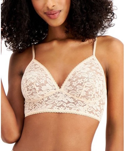 Women's Lace Bralette Lingerie Almond Latte $13.20 Bras