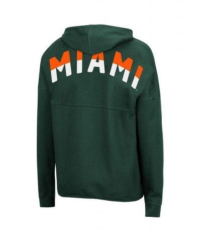 Women's Green Miami Hurricanes 2-Hit Full-Zip Hoodie Green $26.00 Sweatshirts