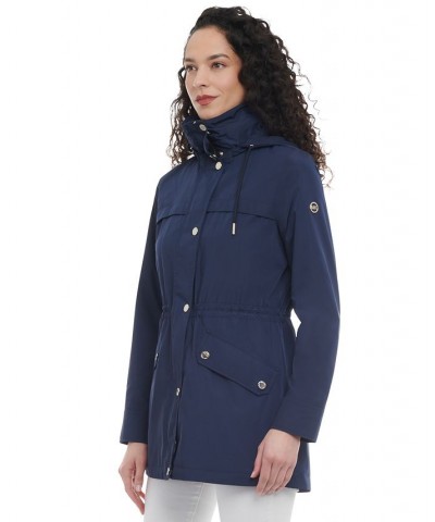 Women's Hooded Water-Resistant Anorak Coat Chambray $40.30 Coats