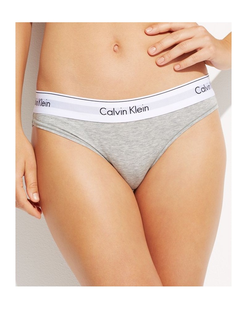 Calvin Klein Women's Modern Cotton Bikini Underwear F3787 Gray $12.30 Panty