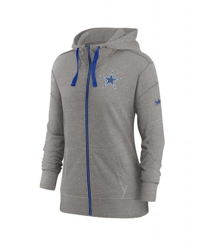 Women's Heather Charcoal and Royal Dallas Cowboys Gym Vintage-Like Full-Zip Hoodie Heather Charcoal, Royal $43.20 Sweatshirts