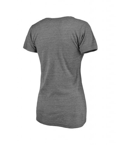 Women's Branded Heathered Gray Tri-Blend V-Neck T-shirt Heathered Gray $18.45 Tops