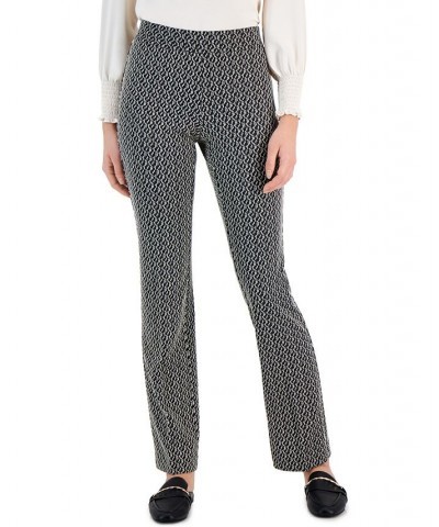 Women's Jacquard-Knit Bootcut Pants Anne Black Multi $28.45 Pants