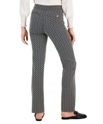 Women's Jacquard-Knit Bootcut Pants Anne Black Multi $28.45 Pants