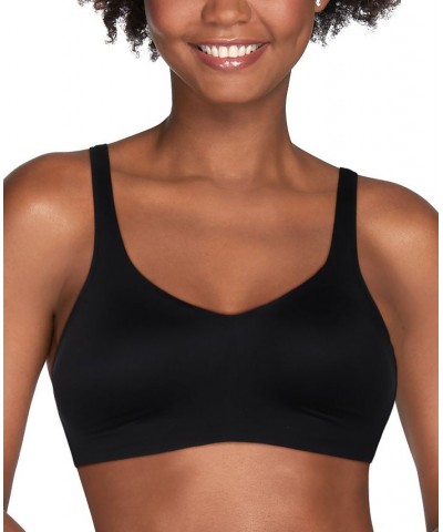 Women's Beyond Comfort Simple Sizing Wirefree Bra 72204 Mid Black $14.83 Bras