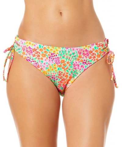 Juniors' Sun Garden Lace-Up Hipster Bikini Bottoms Multi $17.39 Swimsuits