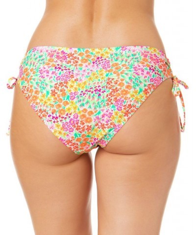 Juniors' Sun Garden Lace-Up Hipster Bikini Bottoms Multi $17.39 Swimsuits