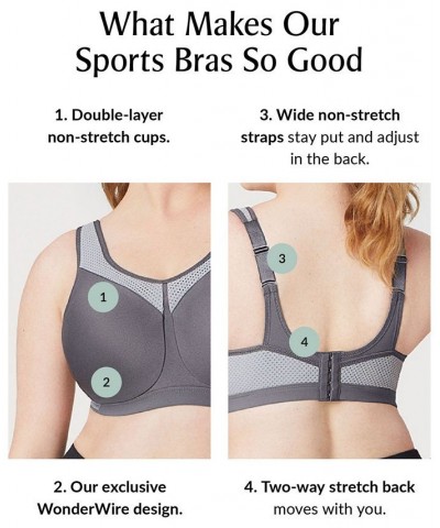 Women's Sport High Impact Wonderwire Bra Cafe $30.15 Bras