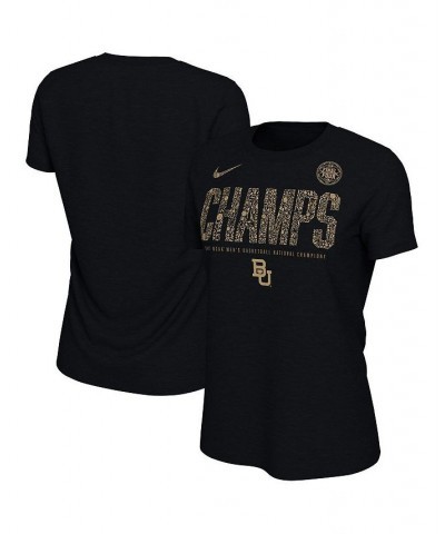 Women's Black Baylor Bears 2021 NCAA Men's Basketball National Champions Locker Room T-Shirt Black $18.35 Tops