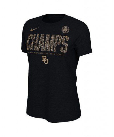 Women's Black Baylor Bears 2021 NCAA Men's Basketball National Champions Locker Room T-Shirt Black $18.35 Tops