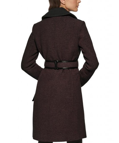 Women's Asymmetrical-Zipper Coat Red $110.00 Coats