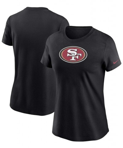 Women's Black San Francisco 49Ers Logo Essential T-shirt Black $20.70 Tops