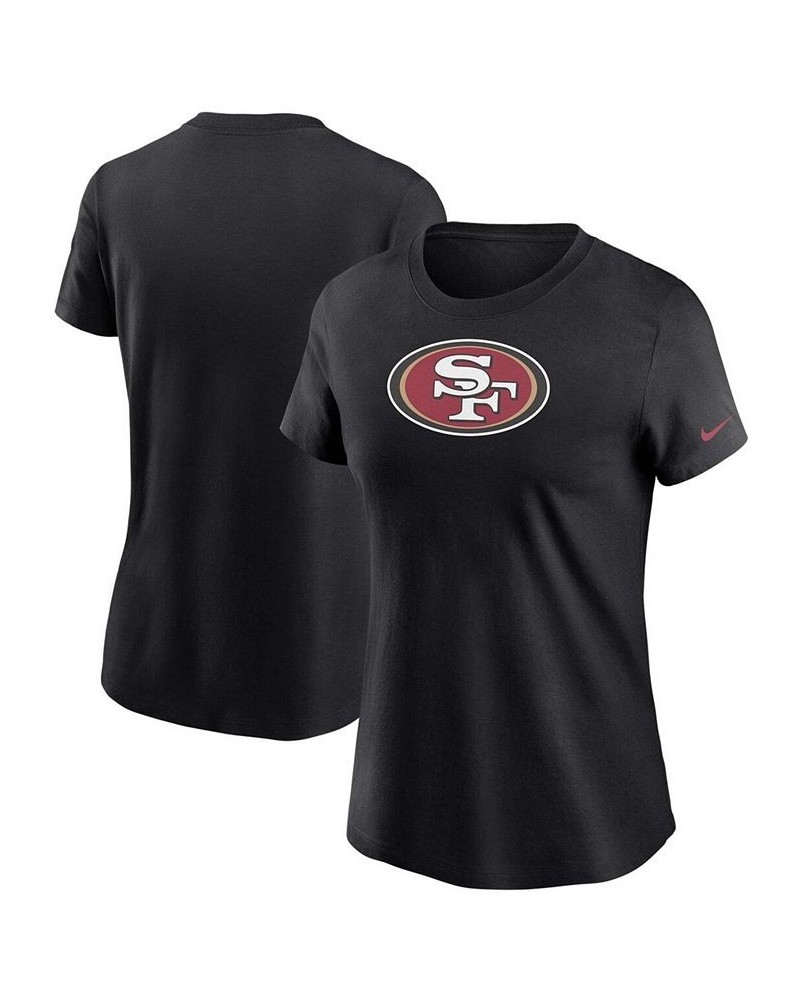 Women's Black San Francisco 49Ers Logo Essential T-shirt Black $20.70 Tops