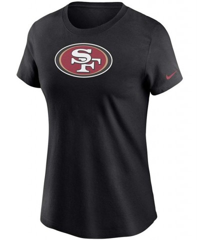 Women's Black San Francisco 49Ers Logo Essential T-shirt Black $20.70 Tops