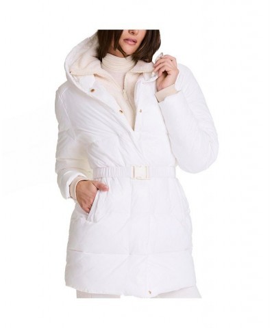 Adult Women Verbier Puffer Coat Ivory/Cream $94.50 Coats