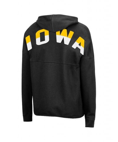 Women's Black Iowa Hawkeyes 2-Hit Full-Zip Hoodie Black $31.20 Sweatshirts