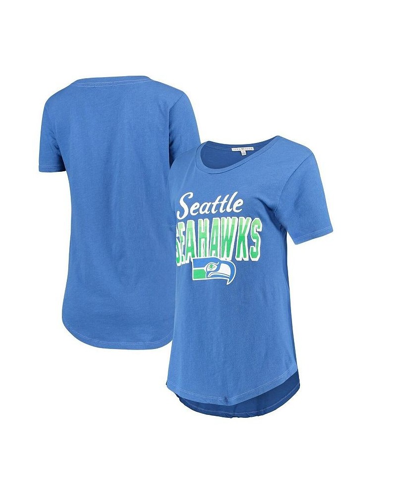 Women's Royal Seattle Seahawks Game Time T-shirt Royal $19.32 Tops