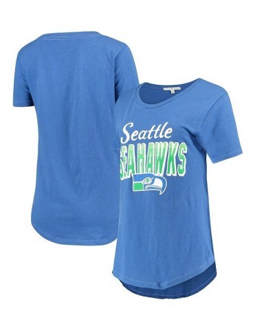 Women's Royal Seattle Seahawks Game Time T-shirt Royal $19.32 Tops