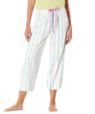 Women's Well Worn Striped Capri Pajama Pants Jet Stream $15.30 Sleepwear