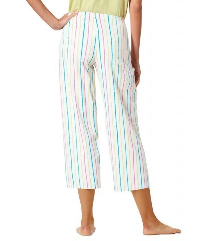 Women's Well Worn Striped Capri Pajama Pants Jet Stream $15.30 Sleepwear