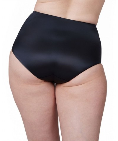 Shaping Satin Seamless Brief Underwear 40062R Black $19.80 Shapewear