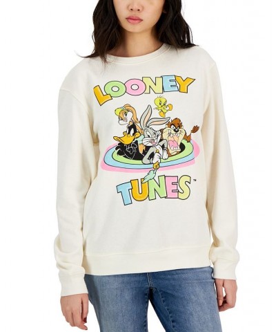 Juniors' Looney Tunes Graphic T-Shirt Egret $9.98 Tops