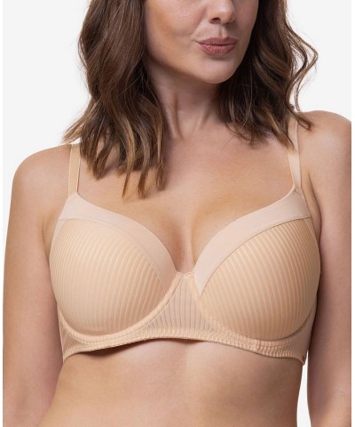 Women's Carmen Light Padded Soft Silk Demi Bra D001926MI066 Tan/Beige $20.80 Bras