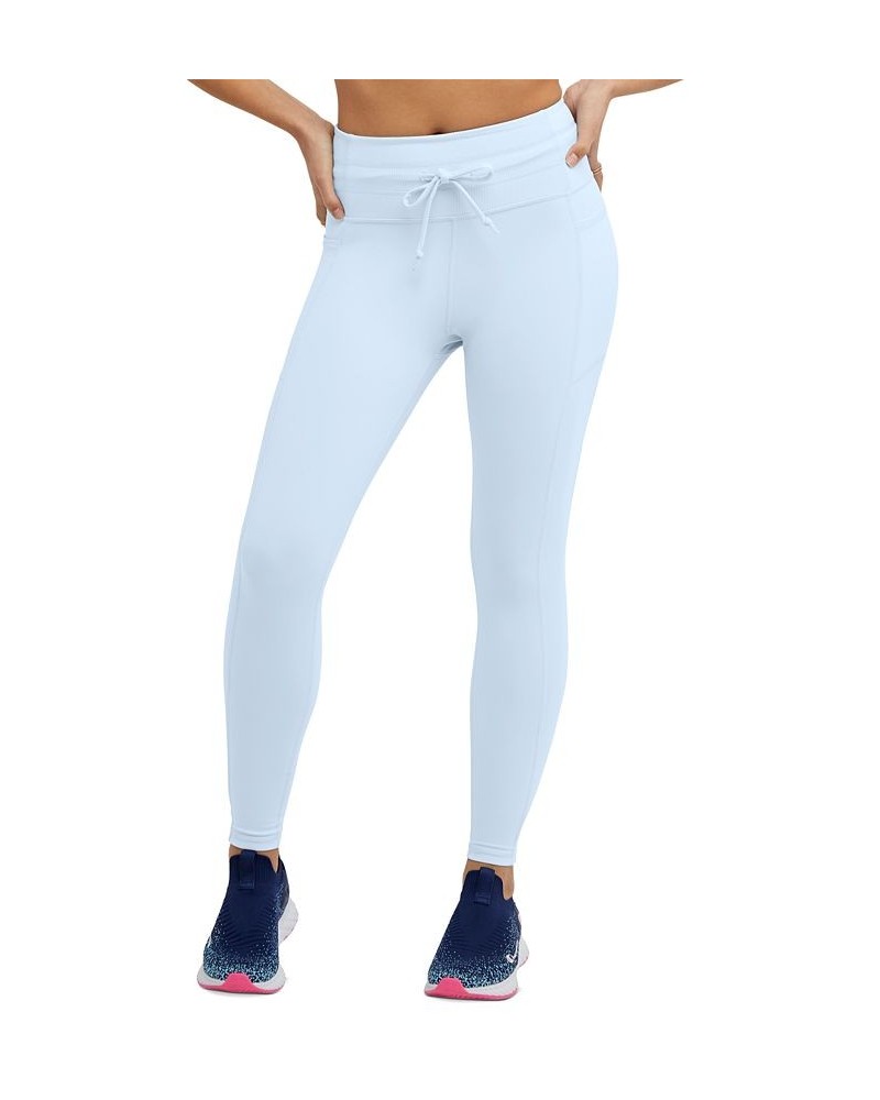 Women's Soft Touch Drawstring Leggings Ciel Blue $28.00 Pants