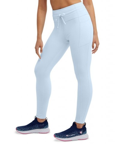 Women's Soft Touch Drawstring Leggings Ciel Blue $28.00 Pants