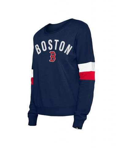 Women's Navy Boston Red Sox Game Day Crew Pullover Sweatshirt Navy $30.24 Sweatshirts