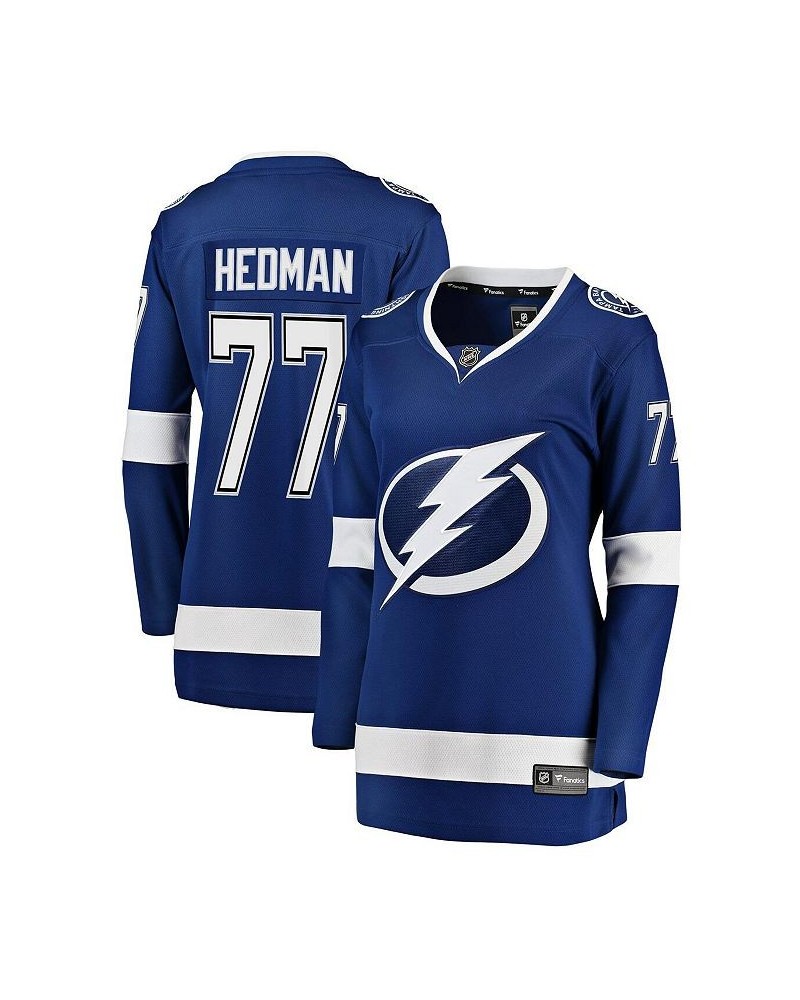 Women's Victor Hedman Blue Tampa Bay Lightning Premier Breakaway Player Jersey Blue $56.10 Jersey