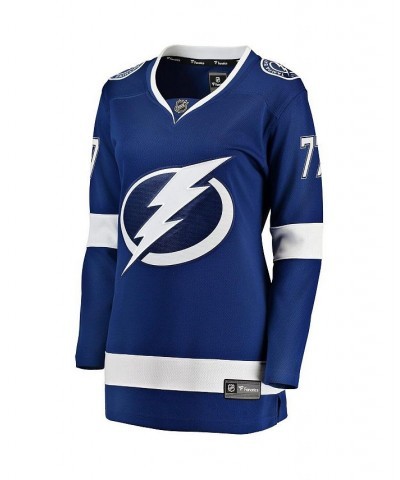 Women's Victor Hedman Blue Tampa Bay Lightning Premier Breakaway Player Jersey Blue $56.10 Jersey