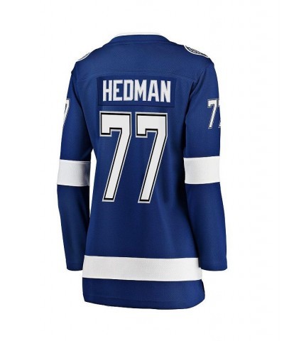 Women's Victor Hedman Blue Tampa Bay Lightning Premier Breakaway Player Jersey Blue $56.10 Jersey