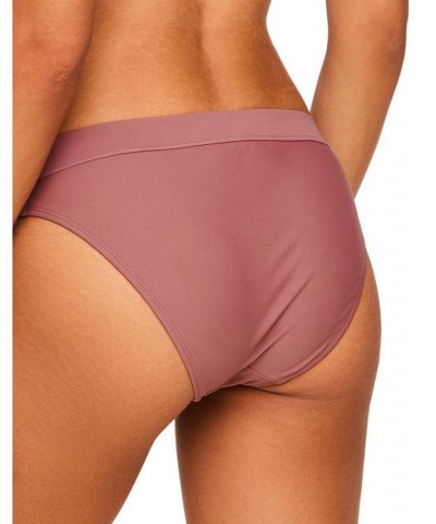 Demi Women's Swimwear High-Waist Bikini Bottom Dark pink 2 $12.72 Swimsuits