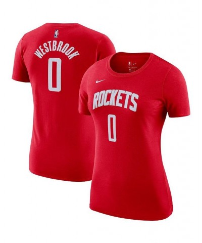 Women's Russell Westbrook Red Houston Rockets Name and Number T-shirt Red $19.80 Tops