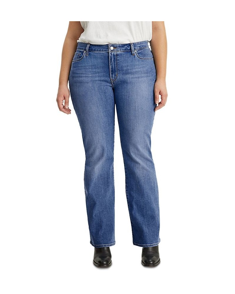 Trendy Plus Size 415 Classic Bootcut Jeans Lapis Awe $28.00 Jeans