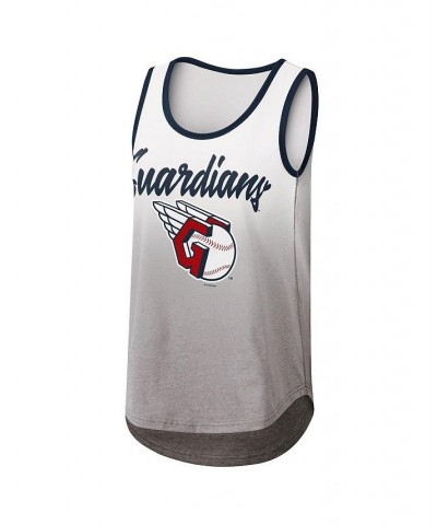 Women's White Cleveland Guardians Logo Opening Day Tank Top White $18.80 Tops