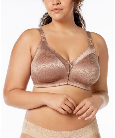 Double Support Spa Closure Wireless Bra 3372 Sheer Latte Jacquard (Nude 4) $13.23 Bras