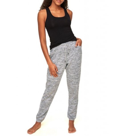 Lula Women's Tank & Sweatpant Loungewear Set Black $32.88 Sleepwear