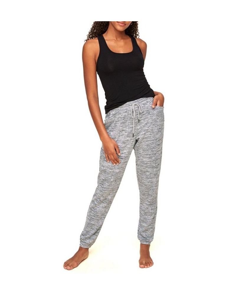 Lula Women's Tank & Sweatpant Loungewear Set Black $32.88 Sleepwear