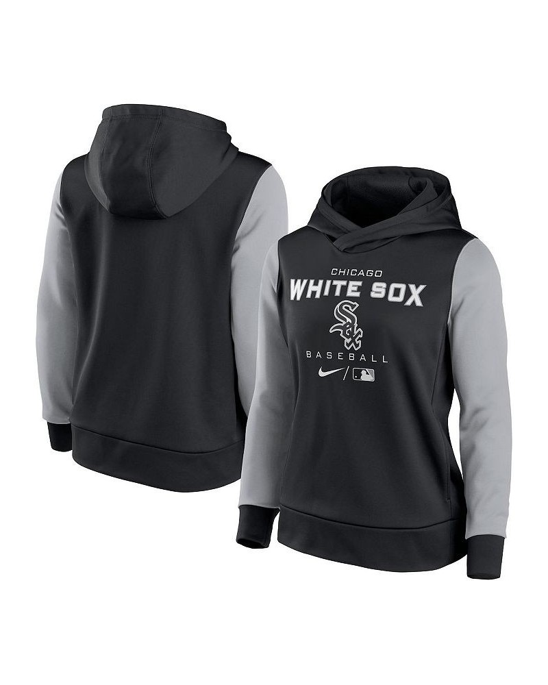 Women's Black and Gray Chicago White Sox Authentic Collection Pullover Hoodie Black, Gray $39.60 Sweatshirts