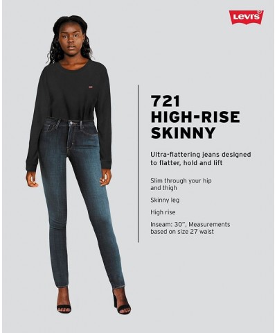 Women's 721 High-Rise Skinny Jeans Blue Story $33.60 Jeans