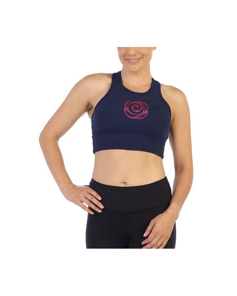 Racerback Sports Bra Blue $39.00 Bras