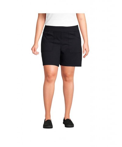 Women's Plus Size Active 5 Pocket Shorts Black $32.23 Shorts