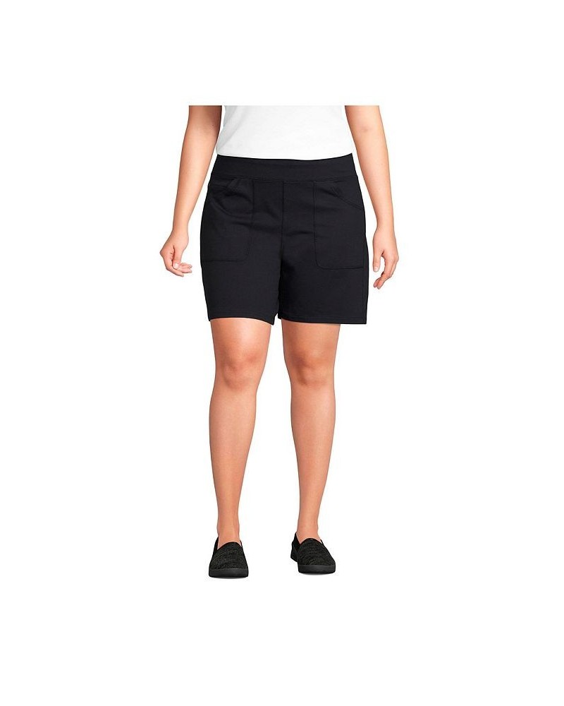 Women's Plus Size Active 5 Pocket Shorts Black $32.23 Shorts