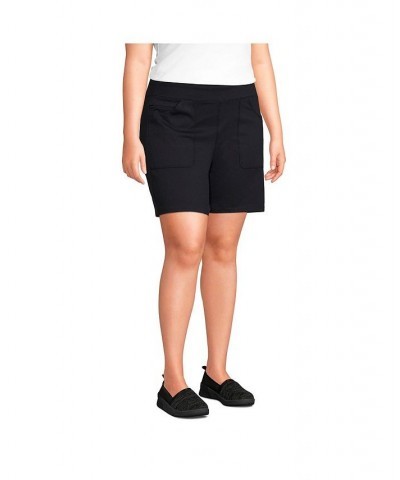 Women's Plus Size Active 5 Pocket Shorts Black $32.23 Shorts