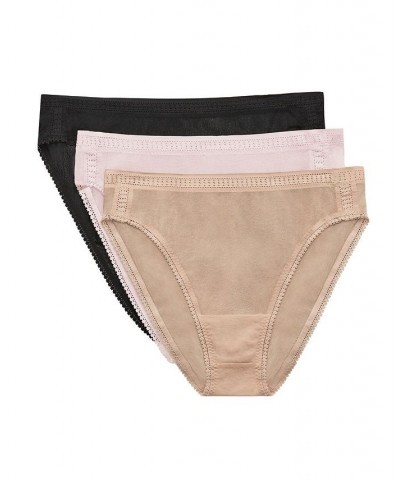 Women's Mesh Hi Cut Brief Pack of 3 Multi $29.58 Panty