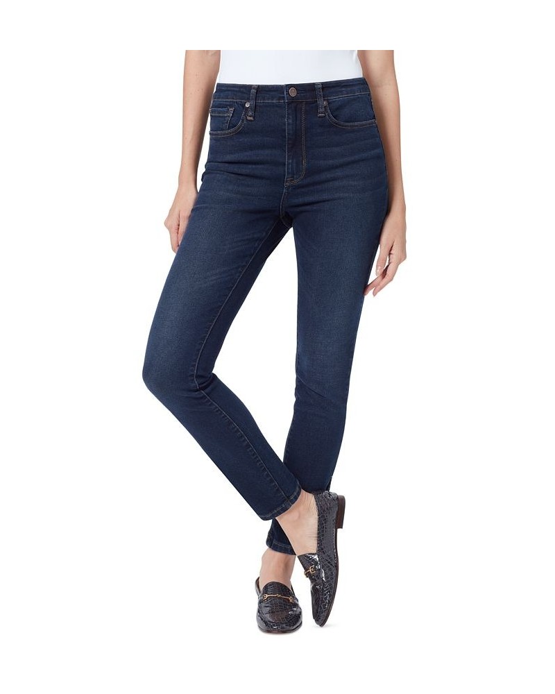 Women's High-Rise Slit Ankle Skinny Jeans FLAWLESS BLUE $23.68 Jeans